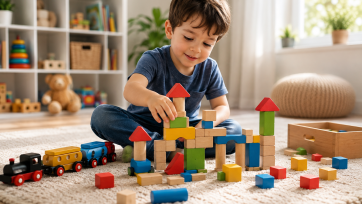 A Child, Two Toys and One Hour